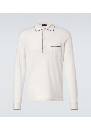 Tom Ford Silk and cotton pique polo shirt