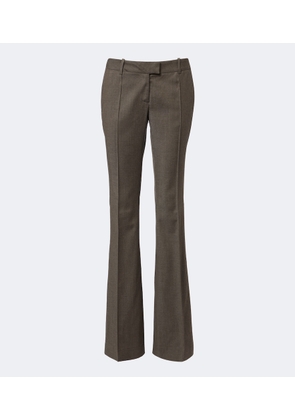 The Attico Low-rise wool-blend straight pants