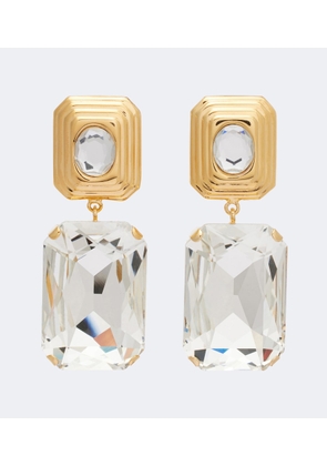 Alessandra Rich Crystal-embellished clip-on earrings