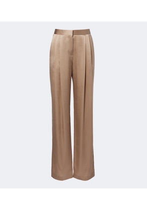 Tom Ford Pleated silk straight pants