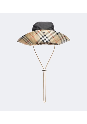 Burberry Burberry Check cotton sun hat