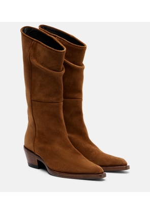 Khaite Clive suede knee-high boots