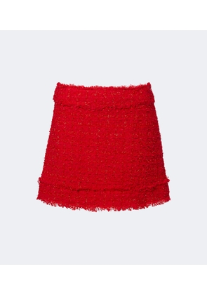 Dolce&Gabbana Cotton-blend boucle miniskirt