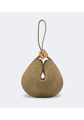Amanu Zambia Ring Small suede top-handle bag
