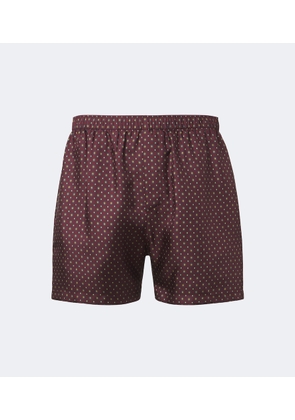 Saint Laurent Printed silk shorts