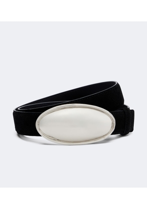 Altuzarra Oval Plaque suede belt