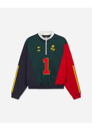 Men s Willy Chavarria Watsonville Quarter Zip Sweatshirt Aurora Ivy