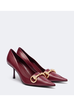 Gucci Helena Horsebit leather pumps
