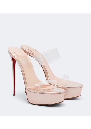 Christian Louboutin Just Nothing leather platform mules