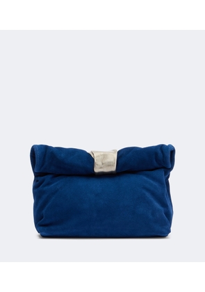 Staud Puff Small suede clutch