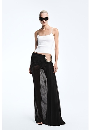 REVOLVE LOS ANGELES Leora Maxi Skirt in Black - Black. Size S (also in XS, XXS, M, L, XL).