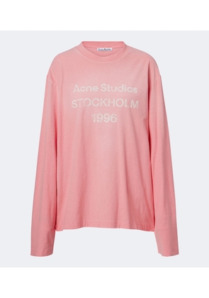 Acne Studios Logo cotton and hemp jersey T-shirt