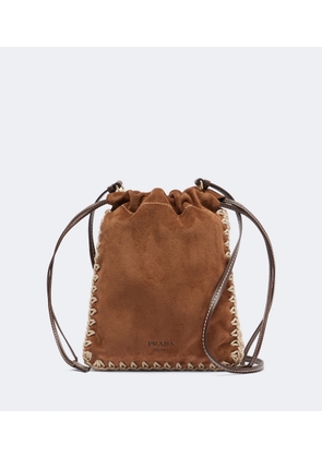 Prada Suede phone pouch