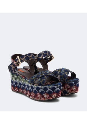 Missoni Julia lame platform sandals