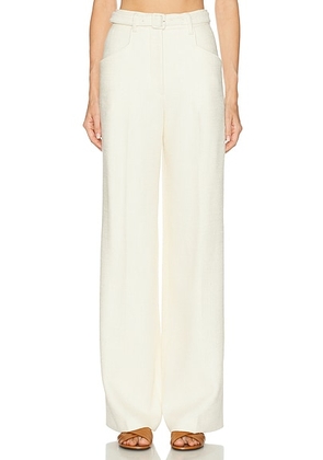Gabriela Hearst Norman Pant in Ivory - Cream. Size 38 (also in 34).