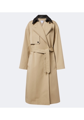 Bottega Veneta Intrecciato cotton trench coat
