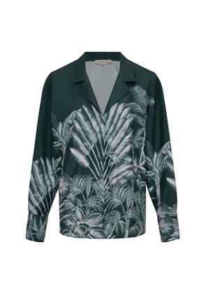 Andres Otalora Oasis Printed Crepe De Chine Blouse - Moda Operandi