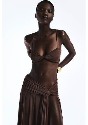 REVOLVE LOS ANGELES Luca Bra Top in Brown - Brown. Size XXS (also in L, M, S, XL, XS).