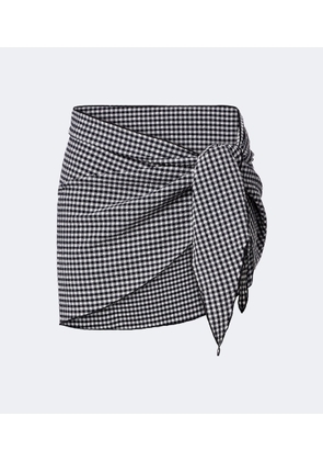 Montce Gingham beach cover-up