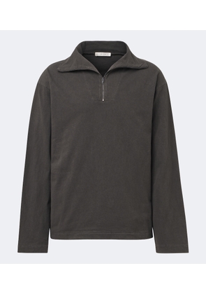 The Row Marcielo cotton half-zip top