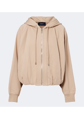 Sportmax Cotton-blend jersey hoodie