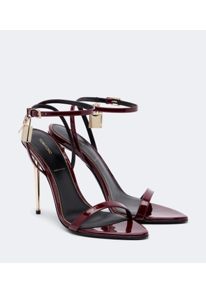Tom Ford Padlock patent leather sandals