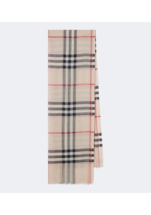 Burberry Burberry Check wool and silk scarf