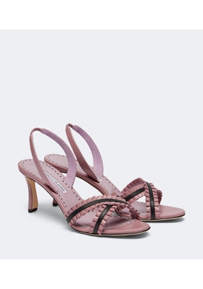 Manolo Blahnik Volusan leather slingback sandals