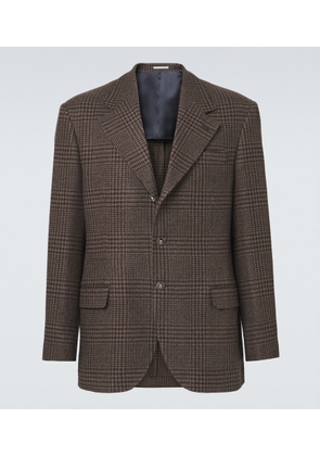 Brunello Cucinelli Prince of Wales check cashmere blazer