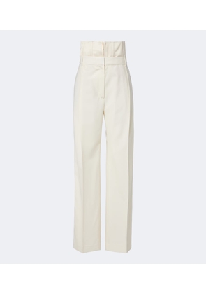 Rohe High-rise wide-leg virgin wool pants