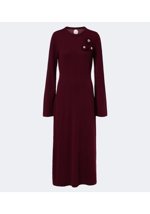 Jardin des Orangers Embellished wool and cashmere sweater dress