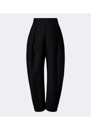 Rohe Wool and mohair barrel pants