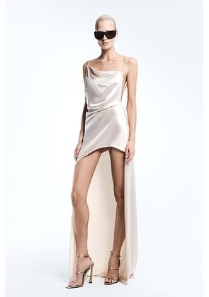 REVOLVE LOS ANGELES Noailles Asymmetric Gown in Champagne - Ivory. Size S (also in ).