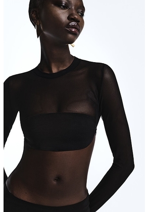 REVOLVE LOS ANGELES Etienor Crop Top in Black - Black. Size XXS (also in L, M, S, XL, XS).
