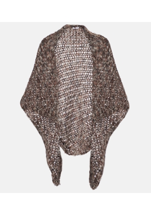 Brunello Cucinelli Mohair-blend poncho