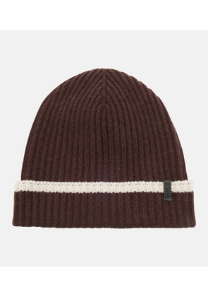 Brunello Cucinelli Monili ribbed-knit cashmere beanie