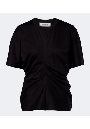 Rohe Gathered cotton and silk-blend t-shirt