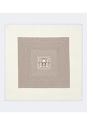 Toteme Monogram silk scarf