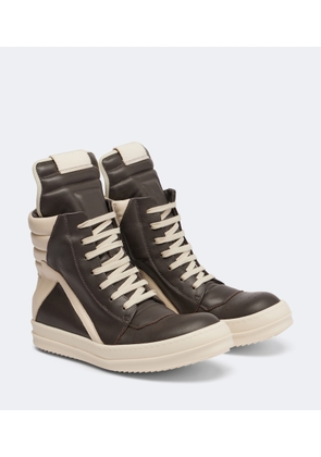 Rick Owens Geobasket leather sneakers