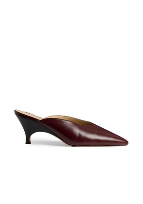 LE MONDE BÉRYL Petra Mule Pump in Bordeaux - Burgundy. Size 39.5 (also in 36, 36.5, 37, 37.5, 38, 38.5, 39, 41).