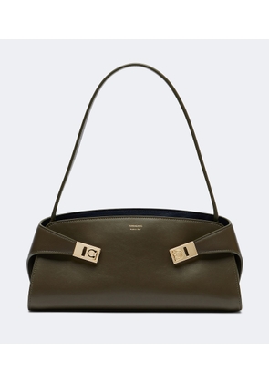 Ferragamo Hug East-West Small leather shoulder bag