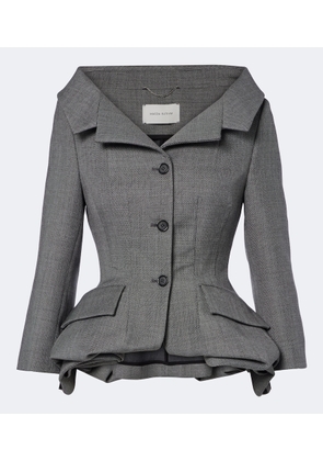 Magda Butrym Peplum virgin wool blazer
