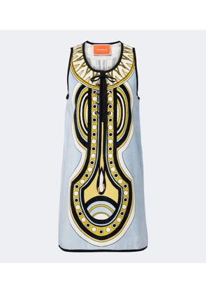 La DoubleJ Totem printed cotton minidress