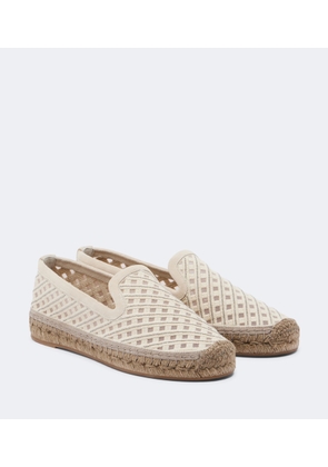 Brunello Cucinelli Monili suede-trimmed canvas espadrilles