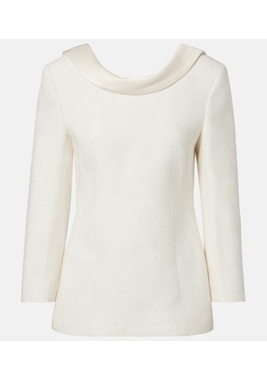 Rohe Satin-trimmed blazer