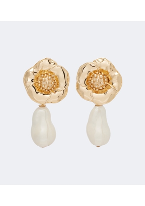 Carolina Herrera Embellished clip-on earrings