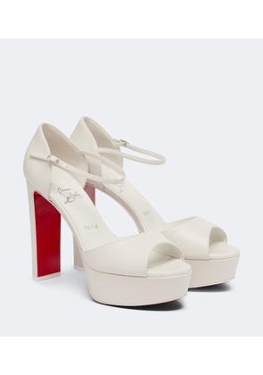 Christian Louboutin Sandaloo leather platform sandals