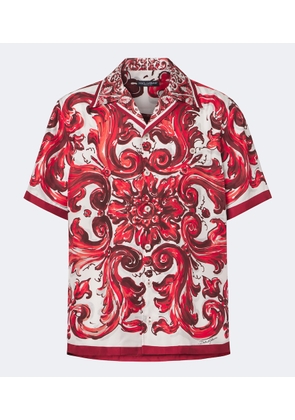 Dolce&Gabbana Majolica silk twill shirt