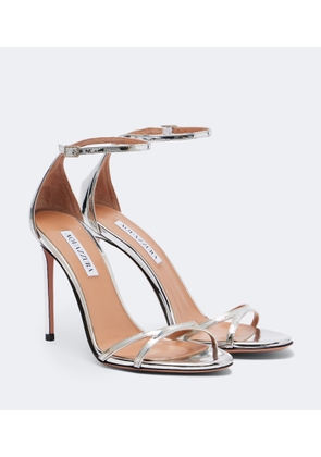 Aquazzura Nuda mirrored leather sandals