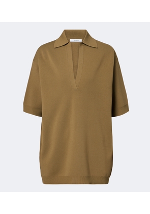 Max Mara Oversized knitted polo shirt